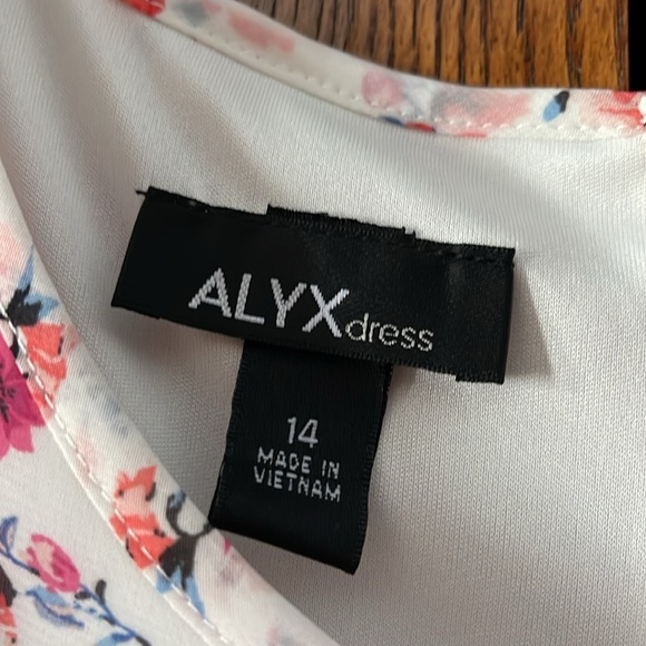 ALYX Dress Size 14 Black and White Floral - Picture 5 of 9